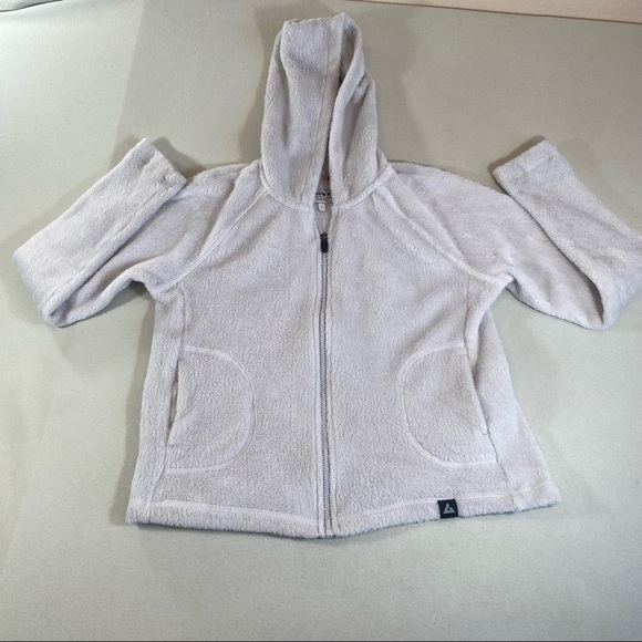 American Giant Tops American Giant White Fleece Zip Up Hoodie